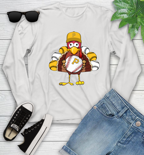 Pittsburgh Pirates Turkey thanksgiving Youth Long Sleeve