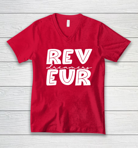 Reveur House of Dreamers, RCA Houses, Dreamer School Spirit V-Neck T-Shirt 5