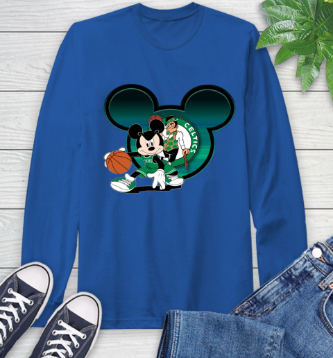 NBA Boston Celtics Mickey Mouse Disney Basketball Long Sleeve T-Shirt 9