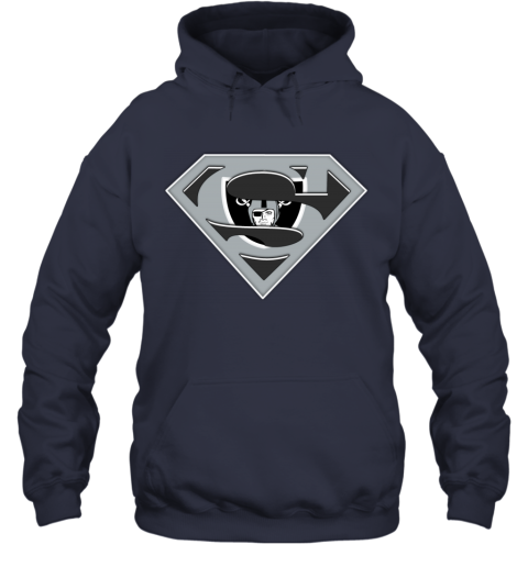 Oakland Raiders NFL LOGO Superman r6xv oakland raiders nfl logo superman hoodie 23 front navy