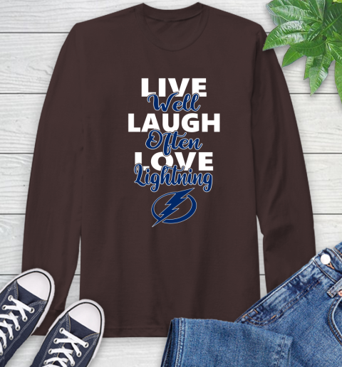 NHL Hockey Tampa Bay Lightning Live Well Laugh Often Love Shirt Long Sleeve T-Shirt 8
