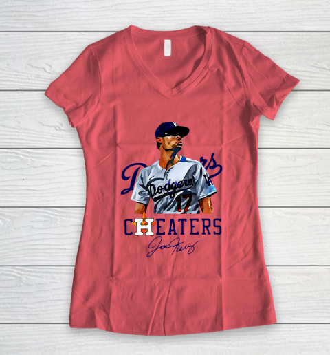 Joe Kelly Houston Astros Cheaters Women's V-Neck T-Shirt 3