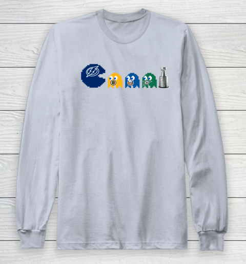 Tampa Bay Lightning x Pacman Create History For Stanley Cup Long Sleeve T-Shirt 6