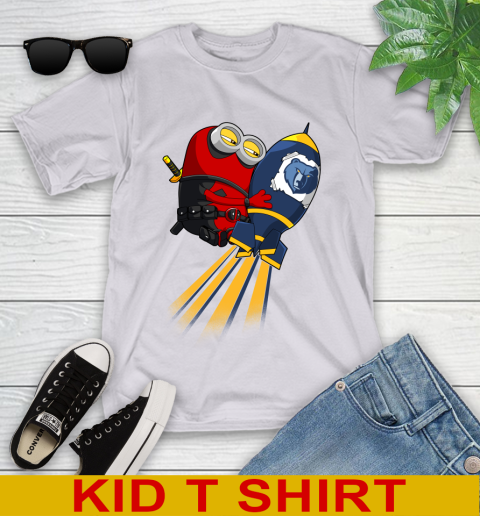 NBA Basketball Memphis Grizzlies Deadpool Minion Marvel Shirt Youth T-Shirt 4