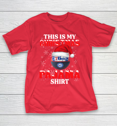 Philadelphia 76ers This Is My Christmas Pajama Shirt NBA T-Shirt 9