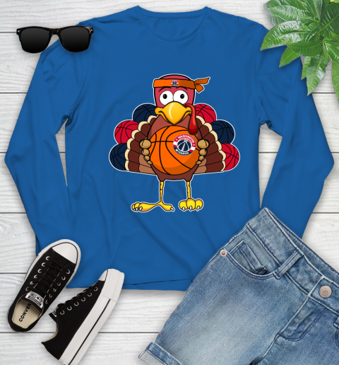 Washington Wizards Turkey thanksgiving day Youth Long Sleeve 9