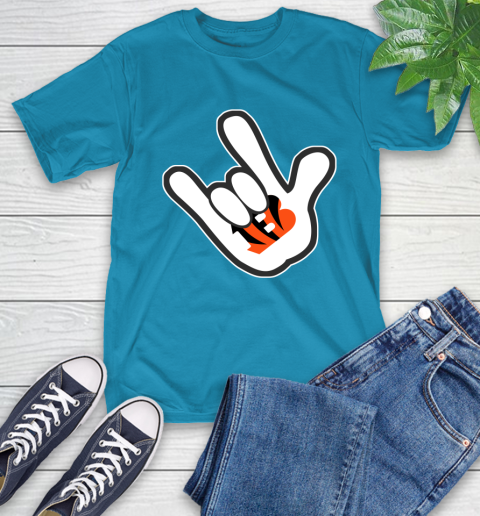 Cincinnati Bengals NFL Football Mickey Rock Hand Disney T-Shirt 8