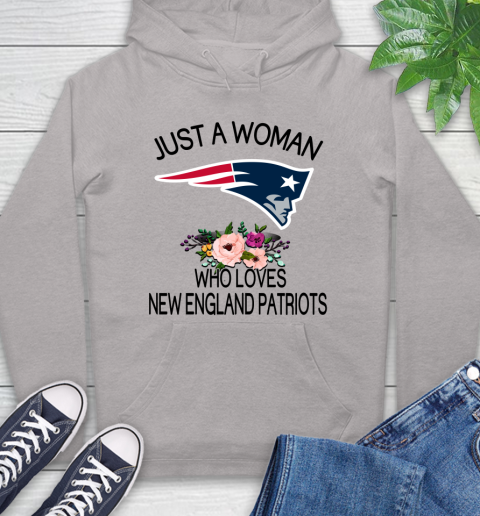 NFL Just A Woman Who Loves New England Patriots Football Sports Hoodie 10