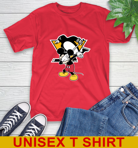 Pittsburgh Penguins NHL Hockey Dabbing Mickey Disney Sports T-Shirt 10