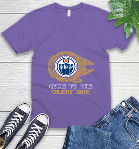 NHL Come To The Edmonton Oilers Wars Hockey Sports V-Neck T-Shirt 8