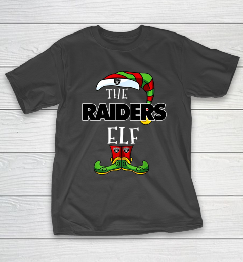 Oakland Raiders Christmas ELF Funny NFL T-Shirt