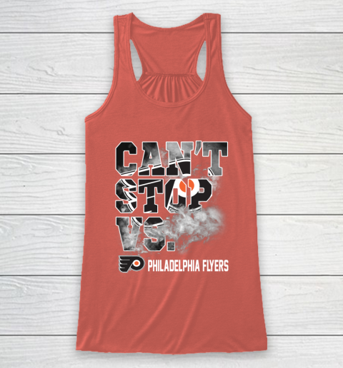 NHL Philadelphia Flyers Hockey Can't Stop Vs Racerback Tank 3