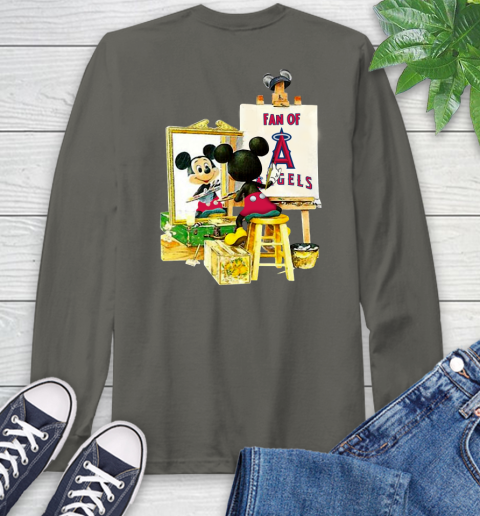 MLB Baseball Los Angeles Angels Mickey Drawing Shirt 63