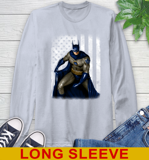 Toronto Maple Leafs NHL Hockey Batman DC American Flag Shirt Long Sleeve T-Shirt 6