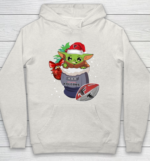 Atlanta Falcons Christmas Baby Yoda Star Wars Funny Happy NFL Hoodie 12