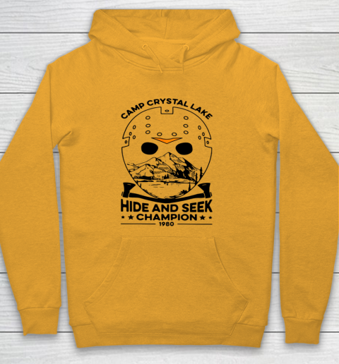 Camp Hide And Seek Champion Crystal Lake 1980 Halloween Youth Hoodie 2
