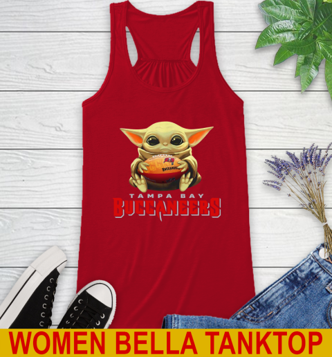 NFL Football Tampa Bay Buccaneers Baby Yoda Star Wars Shirt Racerback Tank 6