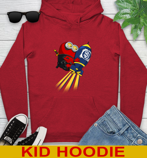 MLB Baseball San Diego Padres Deadpool Minion Marvel Shirt Youth Hoodie 11