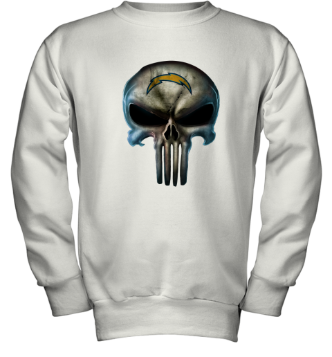 Los Angeles Chargers The Punisher Mashup Football Youth Sweatshirt