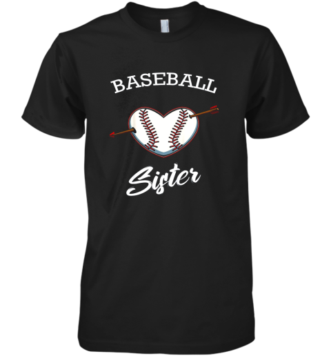 Baseball Sister Softball Lover Proud Supporter Coach Player Premium Men's T-Shirt