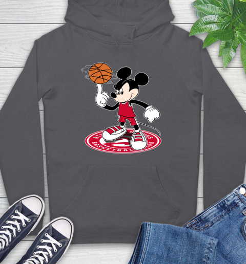 NBA Basketball Atlanta Hawks Cheerful Mickey Disney Shirt Hoodie 7