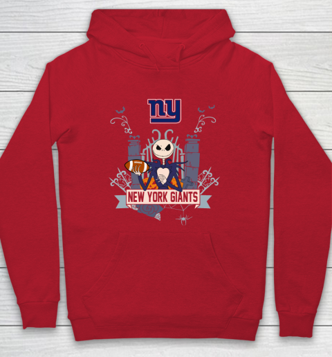 NFL New York Giants Football Jack Skellington Halloween Hoodie 7