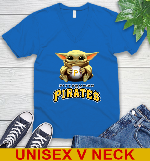 MLB Baseball Pittsburgh Pirates Star Wars Baby Yoda Shirt 54