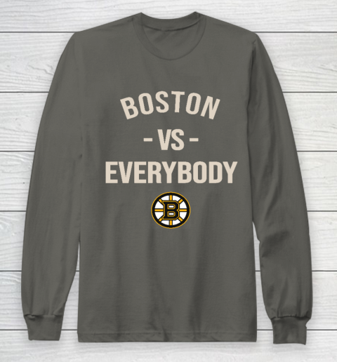 Boston Bruins Vs Everybody Long Sleeve T-Shirt 5