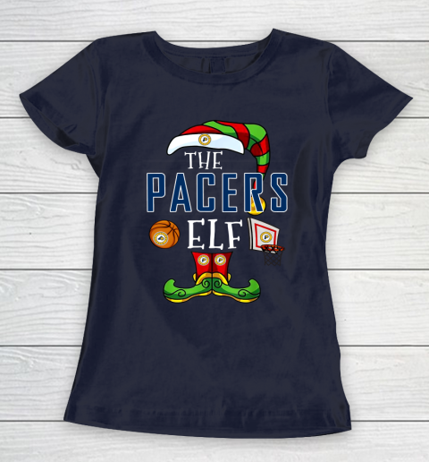 Indiana Pacers Christmas ELF Funny NBA Women's T-Shirt 2