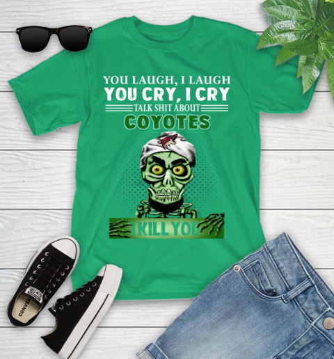 NHL Talk Shit About Arizona Coyotes I Kill You Achmed The Dead Terrorist Jeffrey Dunham Hockey Youth T-Shirt 8