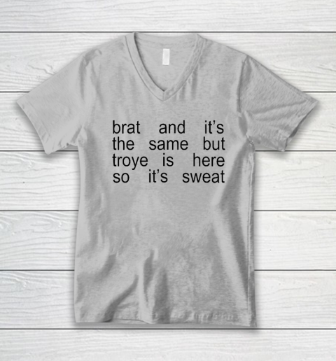 Sweat Tour  Sweat Brat Green V-Neck T-Shirt 2