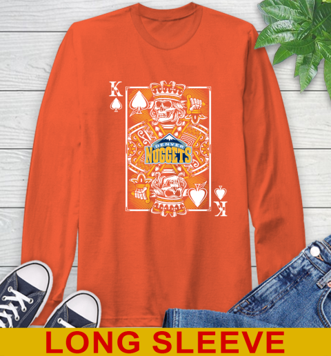 Denver Nuggets NBA Basketball The King Of Spades Death Cards Shirt Long Sleeve T-Shirt 4