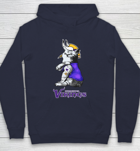 NFL Football My Cat Loves Minnesota Vikings Hoodie 2