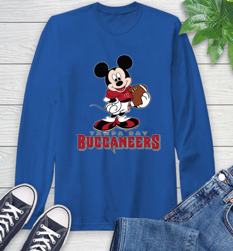 NFL Football Tampa Bay Buccaneers Cheerful Mickey Mouse Shirt Long Sleeve T-Shirt 10