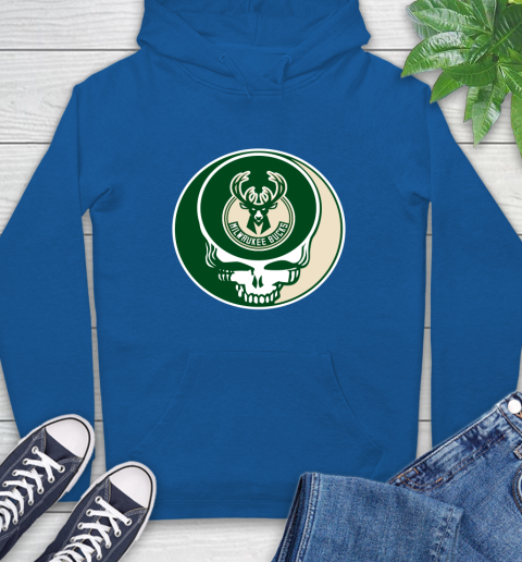 Milwaukee Bucks Nba Basketball Grateful Dead Rock Band Music Hoodie Itees Global
