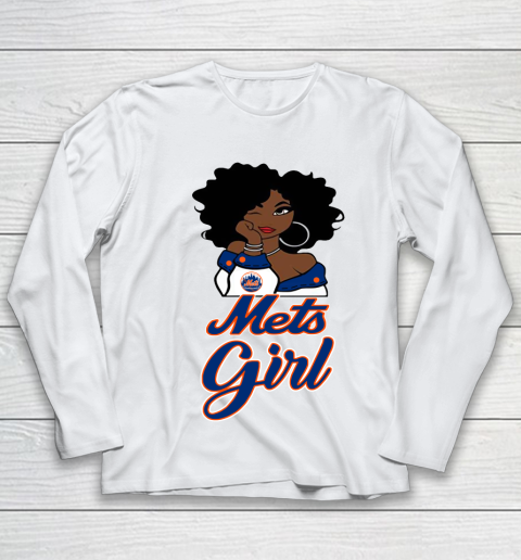 New York Metss Girl MLB Youth Long Sleeve 2