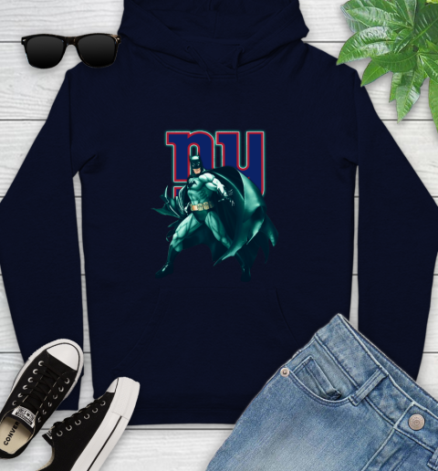 NFL Batman Football Sports New York Giants Youth Hoodie 4