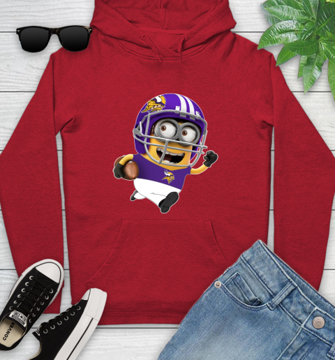 NFL Minnesota Vikings Minions Disney Football Sports Youth Hoodie 11