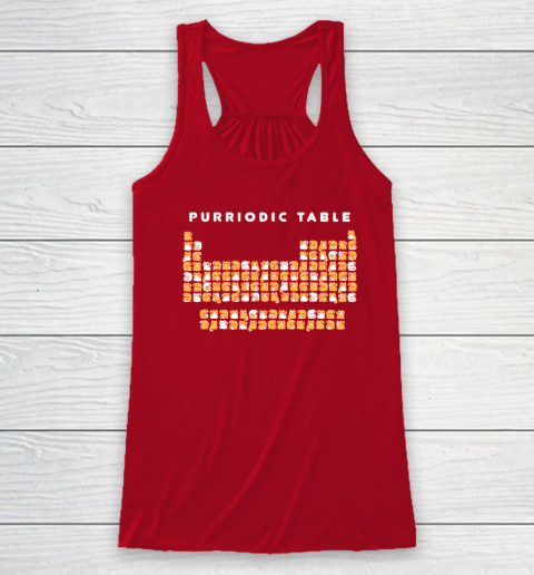 Purriodic Table Cat Funny Racerback Tank 3