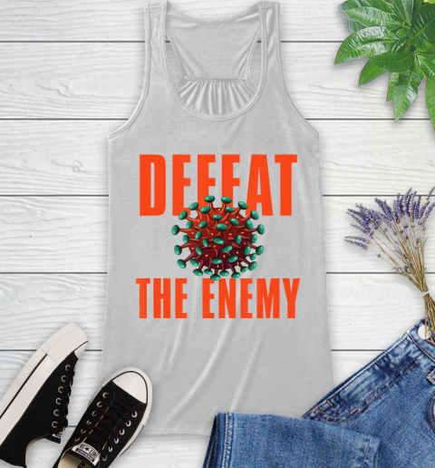 Nurse Shirt Defeat the Enemy Virus T Shirt Racerback Tank
