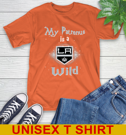 NHL Hockey Harry Potter My Patronus Is A Los Angeles Kings T-Shirt 4