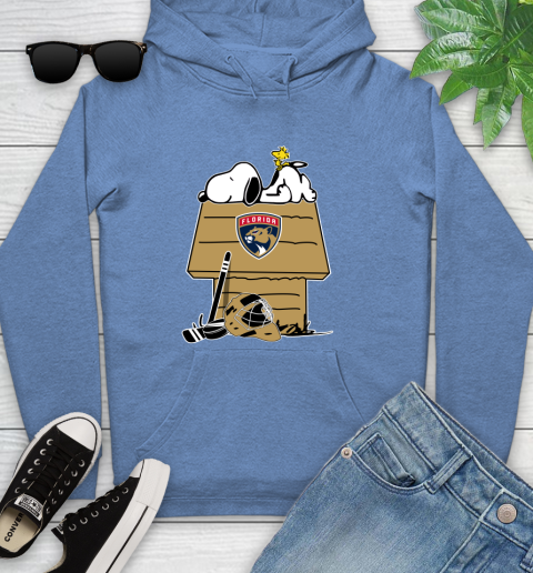 Florida Panthers NHL Hockey Snoopy Woodstock The Peanuts Movie Youth Hoodie 12