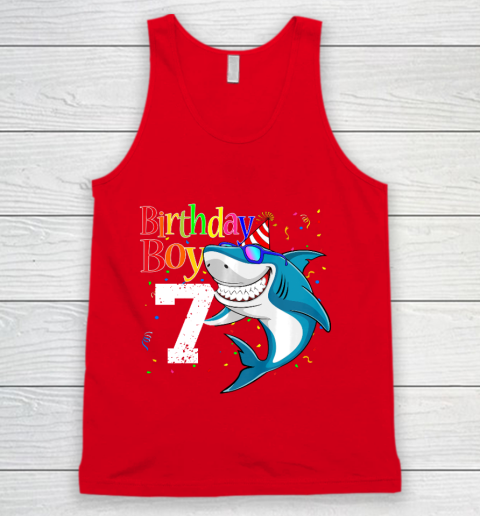 Kids 7th Birthday Boy Shark Shirts 7 Jaw Some Four Tees Boys 7 Years Old Tank Top 5