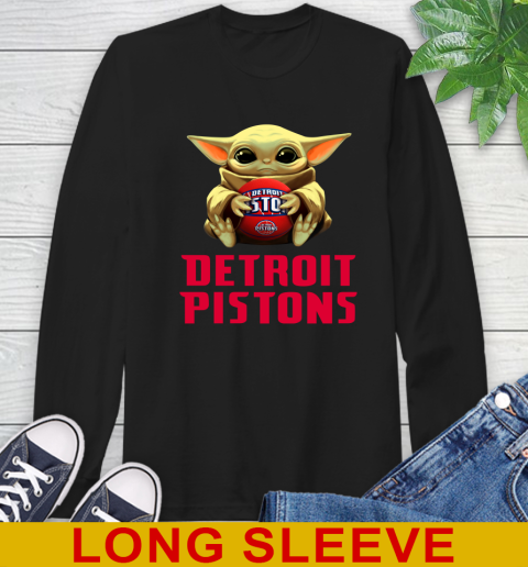 NBA Basketball Detroit Pistons Star Wars Baby Yoda Shirt 59