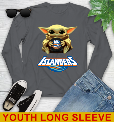 NHL Hockey New York Islanders Star Wars Baby Yoda Shirt 130
