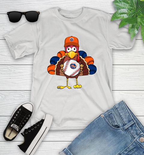 New York Mets Turkey thanksgiving Youth T-Shirt