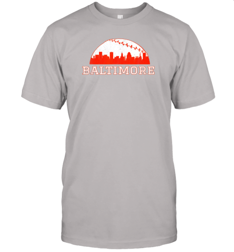 ze72 vintage downtown baltimore md baseball skyline jersey t shirt 60 front ash