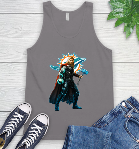 NFL Thor Avengers Endgame Football Miami Dolphins Tank Top 7