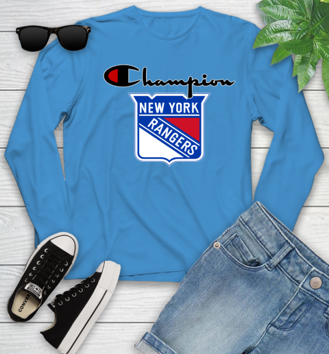 NHL Hockey New York Rangers Champion Shirt Youth Long Sleeve 5