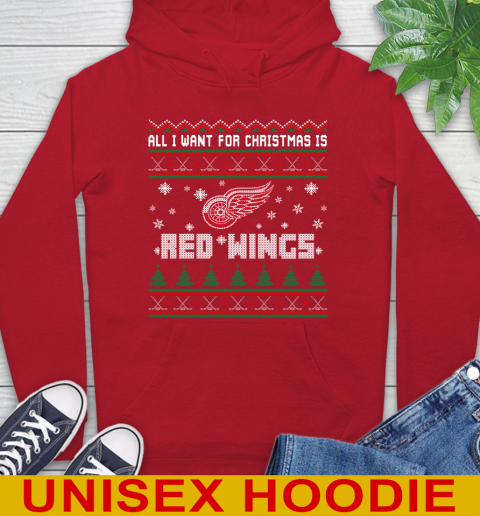 Detroit Red Wings NHL Hockey All I Want For Christmas Is My Team Sports 22